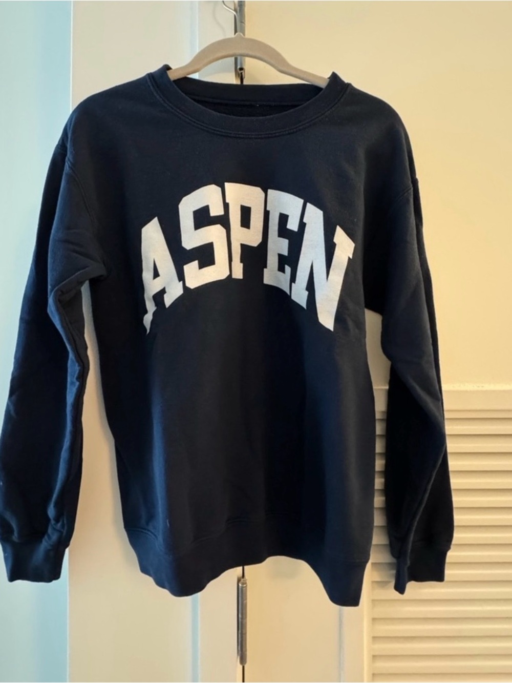 Aspen Navy Crewneck Sweatshirt
